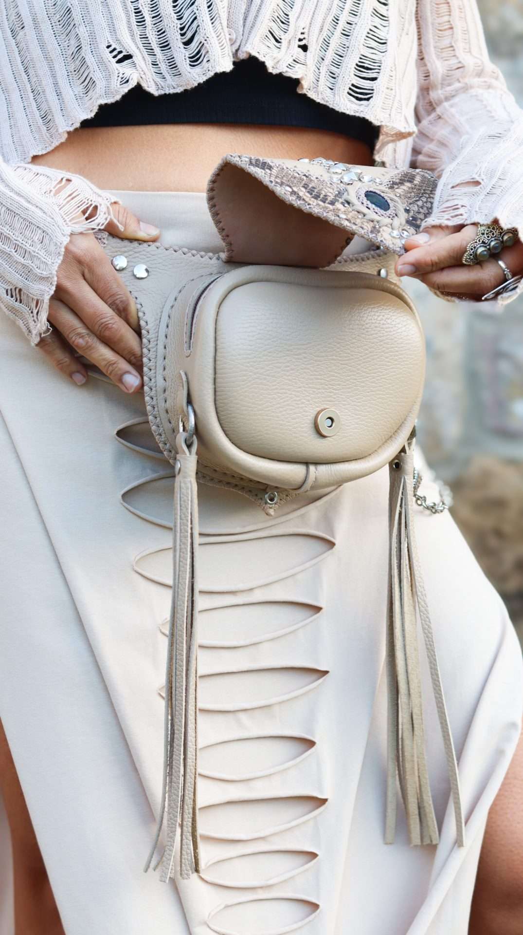 Leather Handmade Bag by Siga Tribal