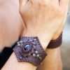 Handmade Leather Handpiece by Siga Tribal