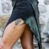 Black Dragon Tail skirt by Siga Tribal