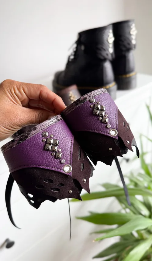 Leather Boots Cuff by Siga Tribal