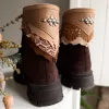 Camel and tan leather Sandstone Boot Cuffs by SIGA TRIBAL