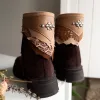 Camel and tan leather Sandstone Boot Cuffs by SIGA TRIBAL