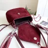 Mystic Wine suede leather fringe bag handmade by Siga Tribal