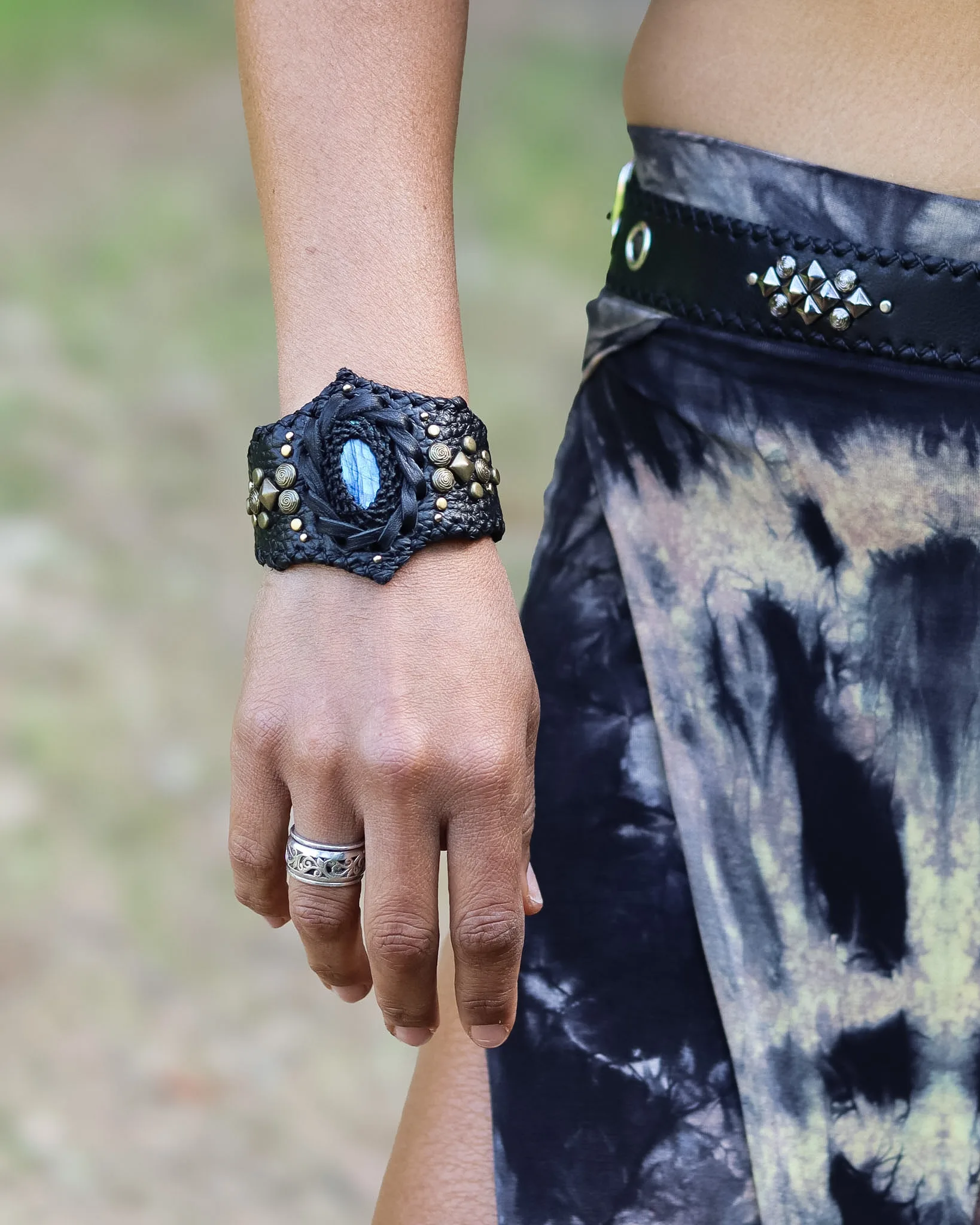 handmade cuff bracelet festival fashion siga tribal