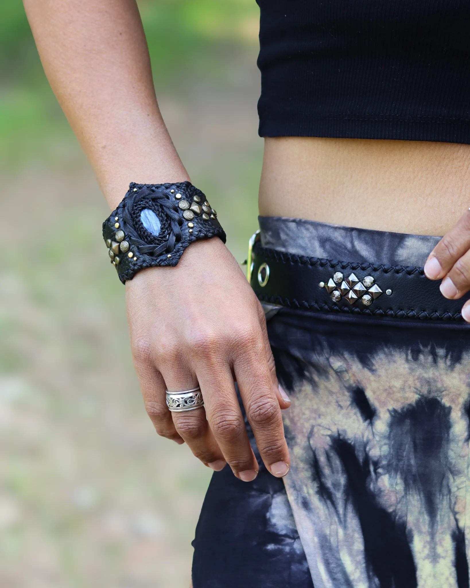handmade cuff bracelet festival fashion siga tribal