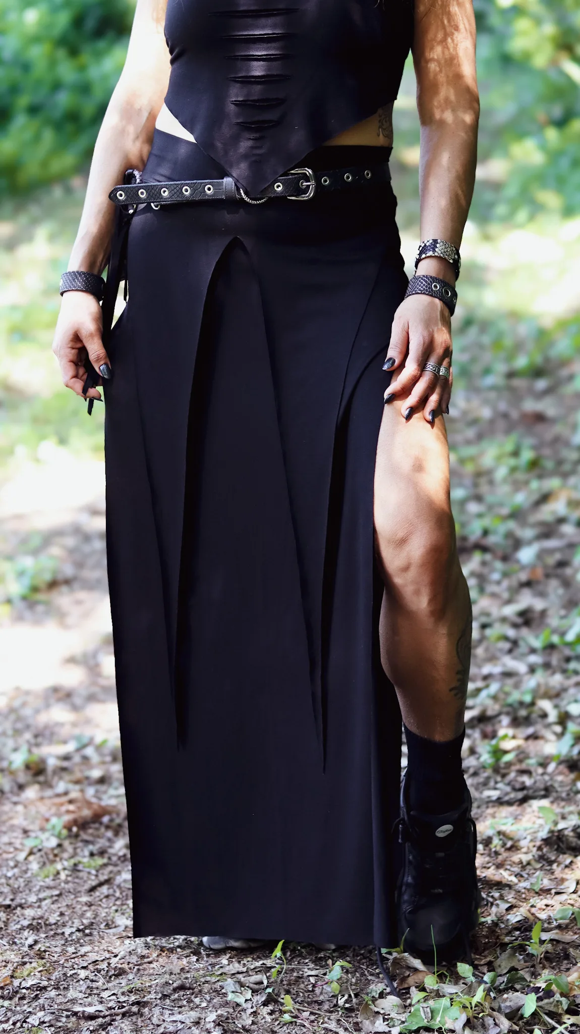 Maxi skirt festival outfit by SIGA TRIBAL